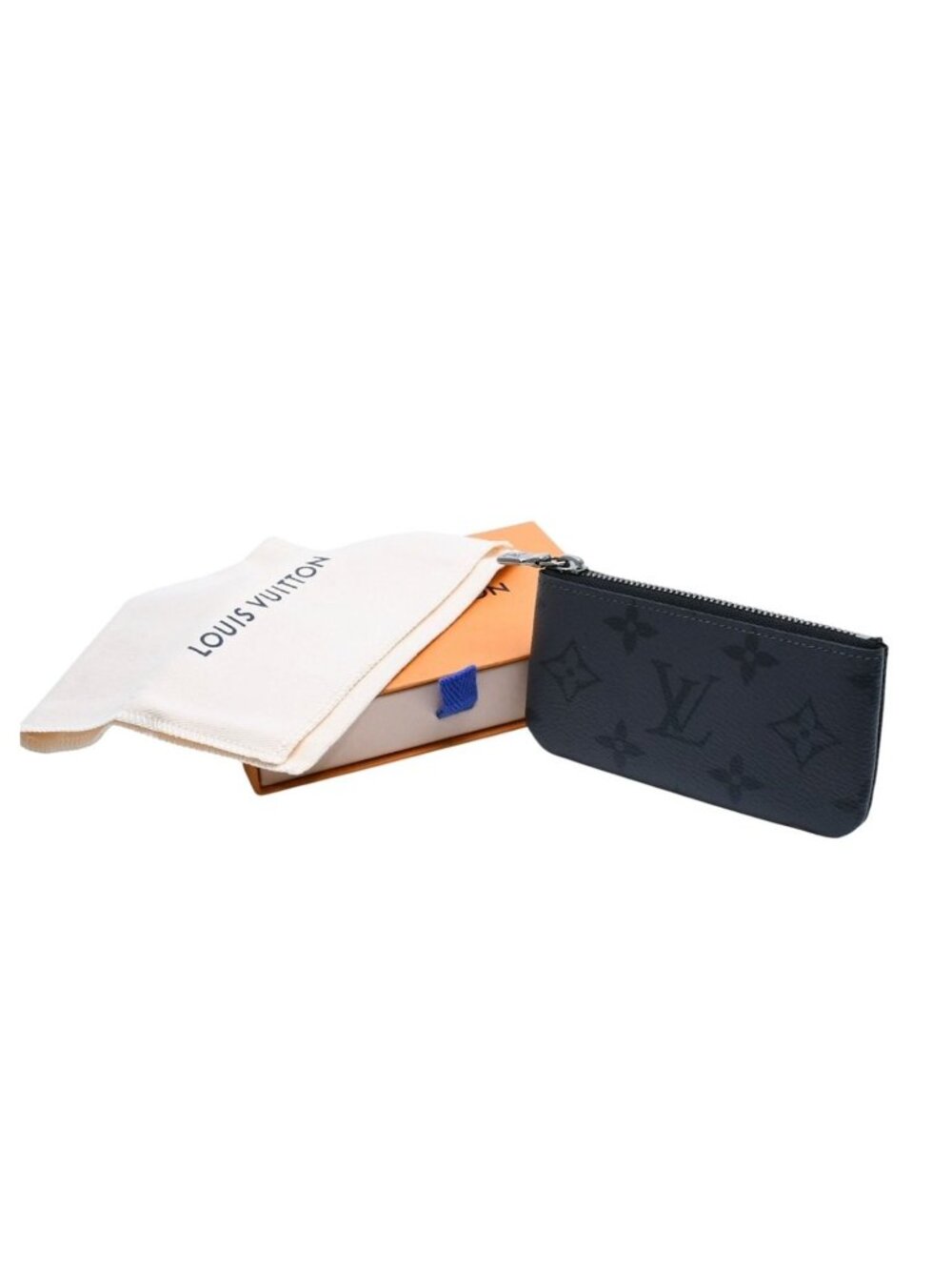 Louis Vuitton Pochette Cles Coin Purse Monogram Eclipse Black